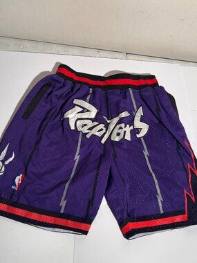 Just Don Toronto Raptors 1998-1999 Mesh Basketball Shorts Purple Size M